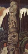 Emily Carr The Crying Totem oil